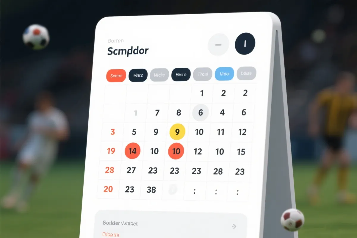 crown sports 赛事日历界面